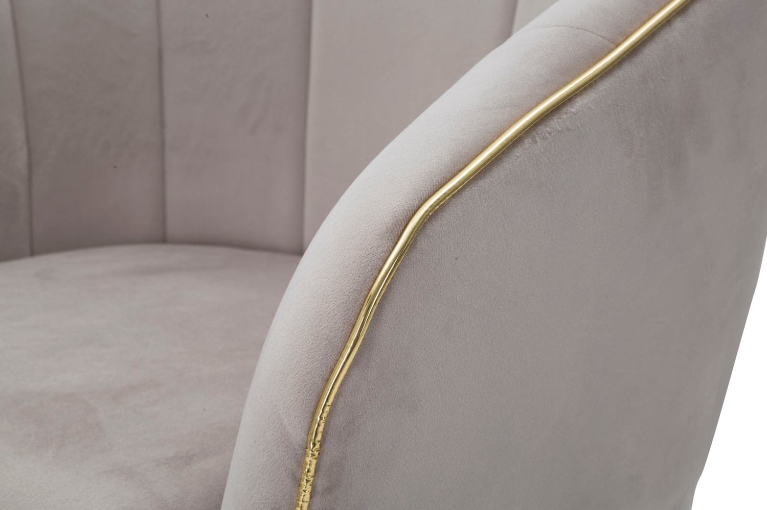 Mauro Ferretti PARMCHAIR PARIS GRIGIA/GOLD CM 62X58X78