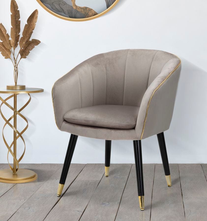 Mauro Ferretti PARMCHAIR PARIS GRIGIA/GOLD CM 62X58X78