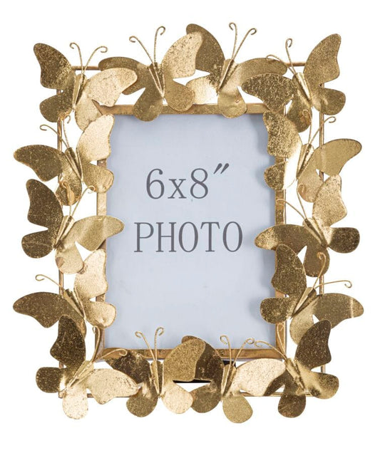 Mauro Ferretti PHOTO FRAME BUTTERFLY GLAM CM 28X11,5X30,5 (INSIDE SIZES CM 15X20)