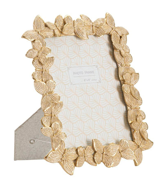 Mauro Ferretti PHOTOFRAME FARFALLE GLOD CM 22,3X2,3X27,8 (INSIDE PHOTO SIZE CM 15X20)