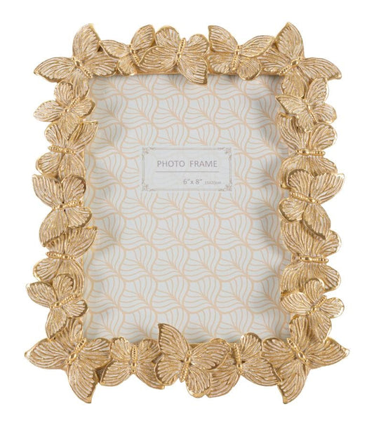 Mauro Ferretti PHOTOFRAME FARFALLE GLOD CM 22,3X2,3X27,8 (INSIDE PHOTO SIZE CM 15X20)