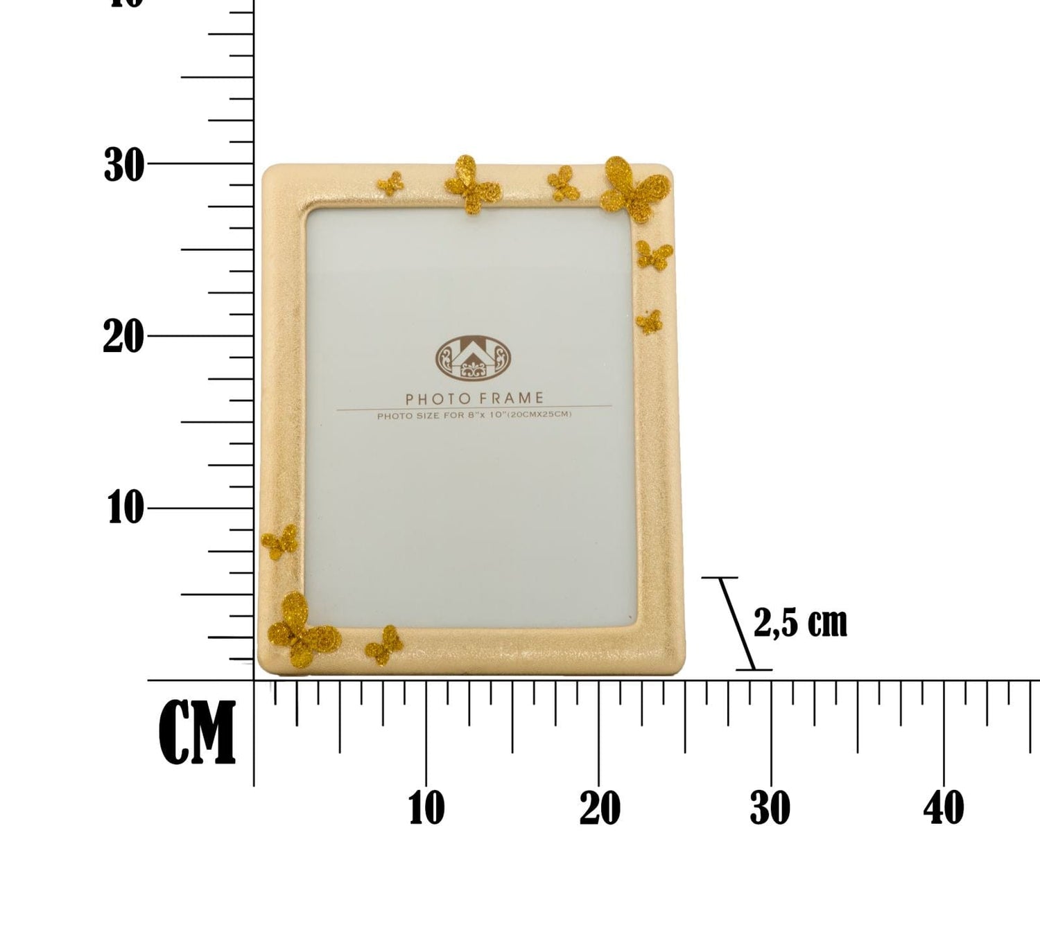 Mauro Ferretti PHOTOFRAME GLAM BUTTERFLY CM 25X2,5X30 (INTERNAL MEASUREMENT CM 20X25)