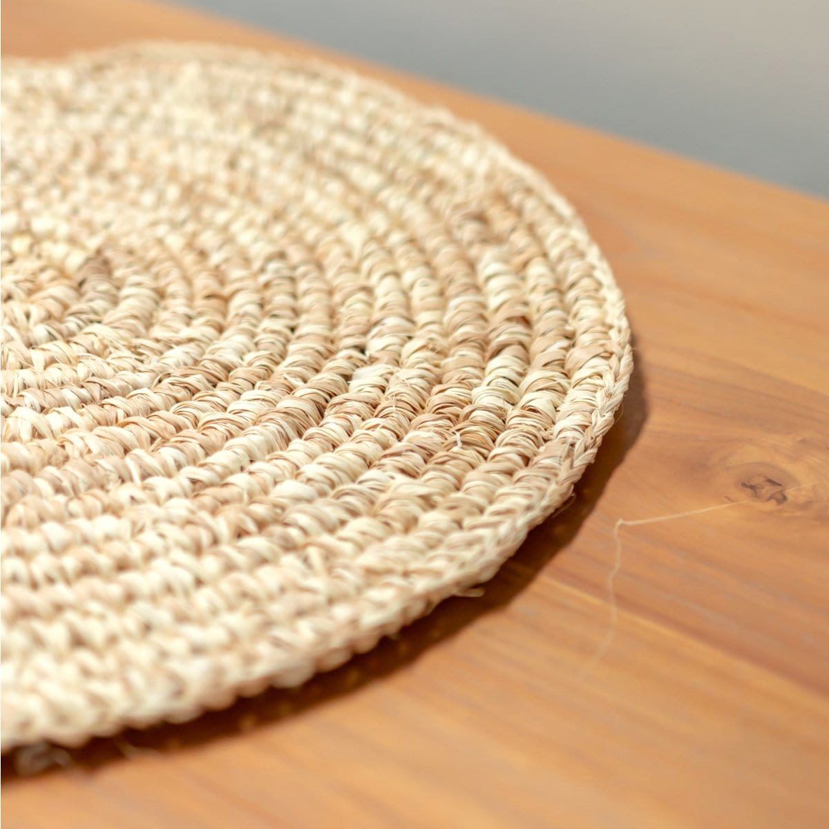 Soeji Placemat Tafelmat Rond Van Raffia (Set van 2, 4 of 6) URUP