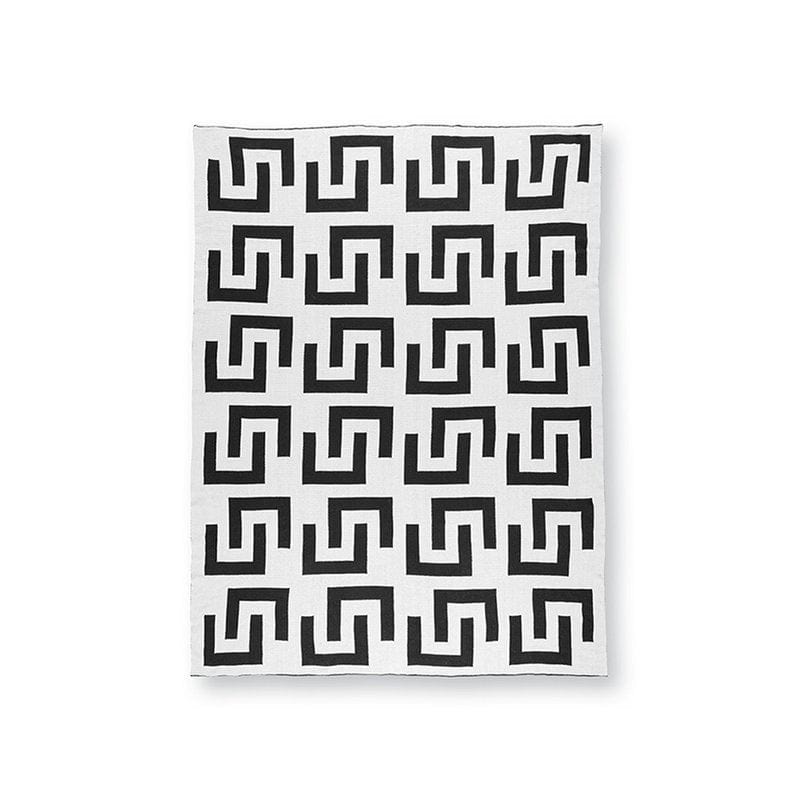 vtwonen - Dutch market only Plaid Knitted Black-White 130x170cm