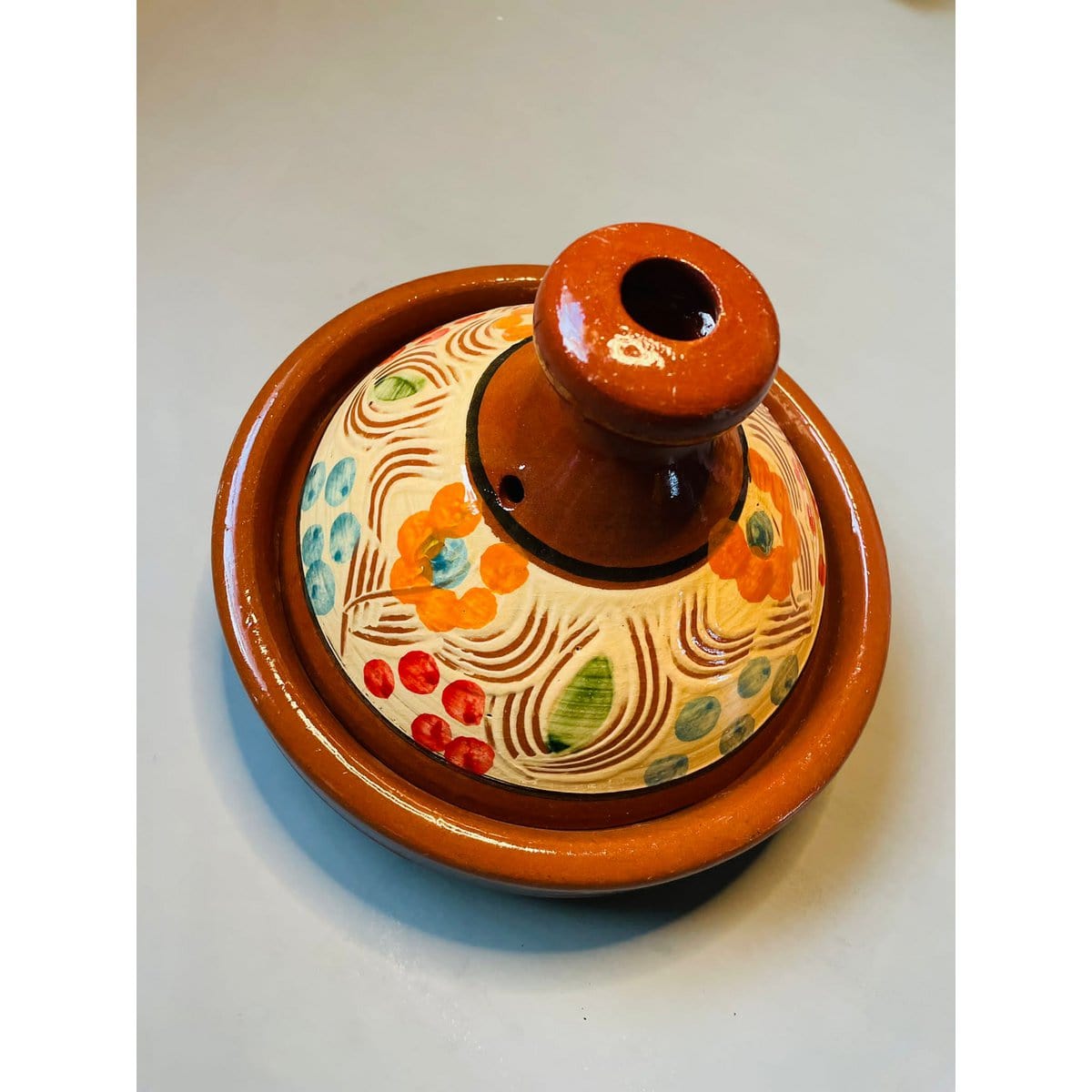 Tamegrouteshop Prachtige kleurrijke terra tajine