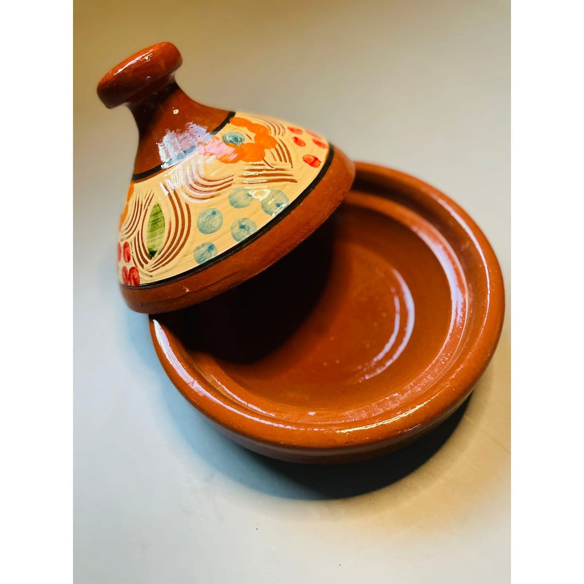 Tamegrouteshop Prachtige kleurrijke terra tajine