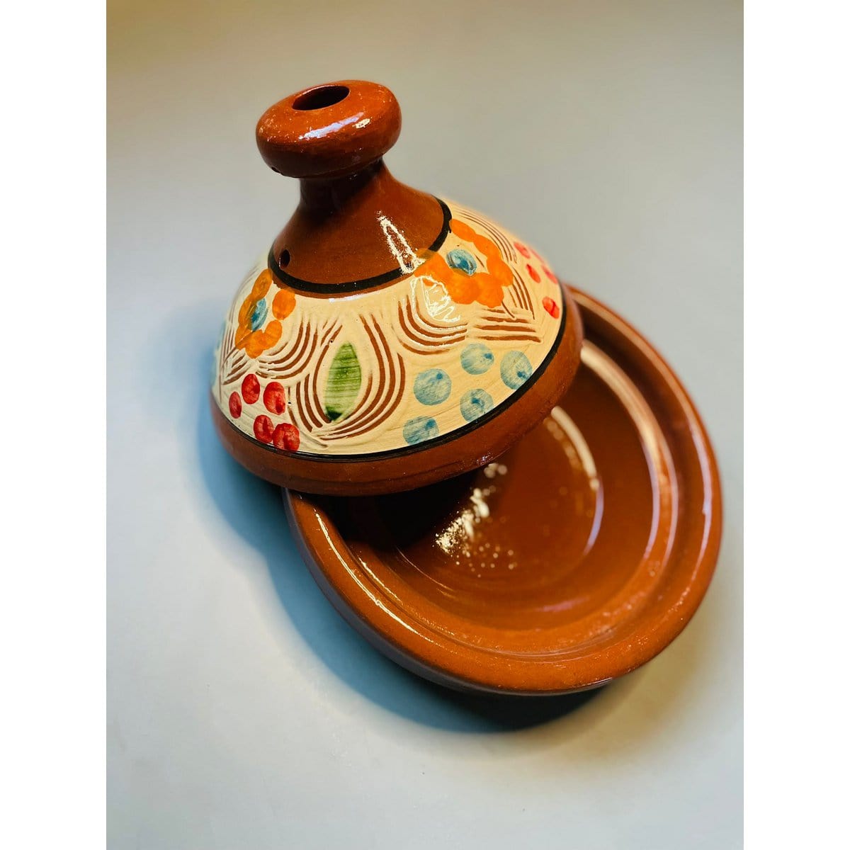 Tamegrouteshop Prachtige kleurrijke terra tajine