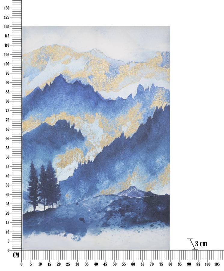 Mauro Ferretti PRINTING WITH PAINT MOUNTAIN TREE CM 80X3X120