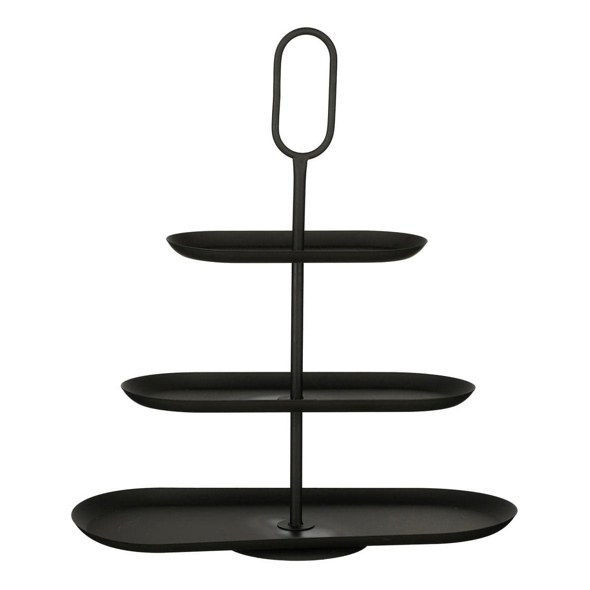 Mica Decorations Rama Etagere 3 Laags - L48 x B20 x H55 cm - Metaal - Zwart