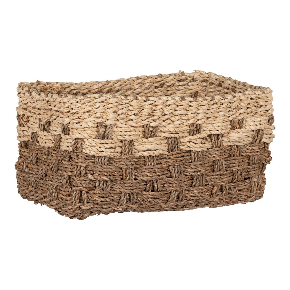 House Nordic ApS Reno Basket - Mand in zeegras, natuur/bruin, rechthoekig, 30x20x15 cm