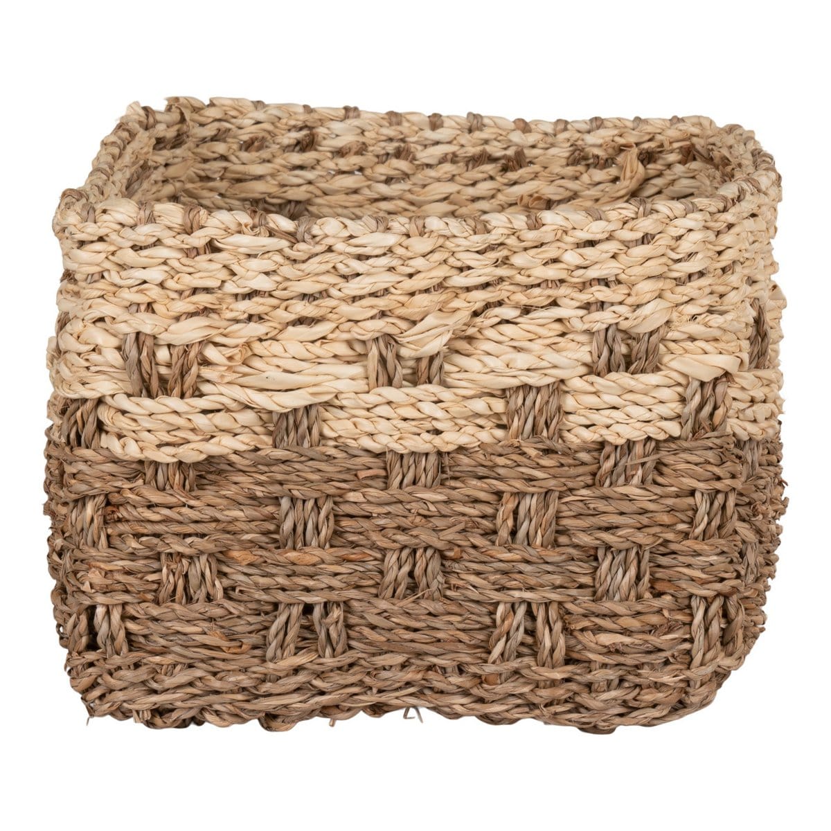 House Nordic ApS Reno Basket - Mand in zeegras, natuur/bruin, rechthoekig, 30x20x15 cm