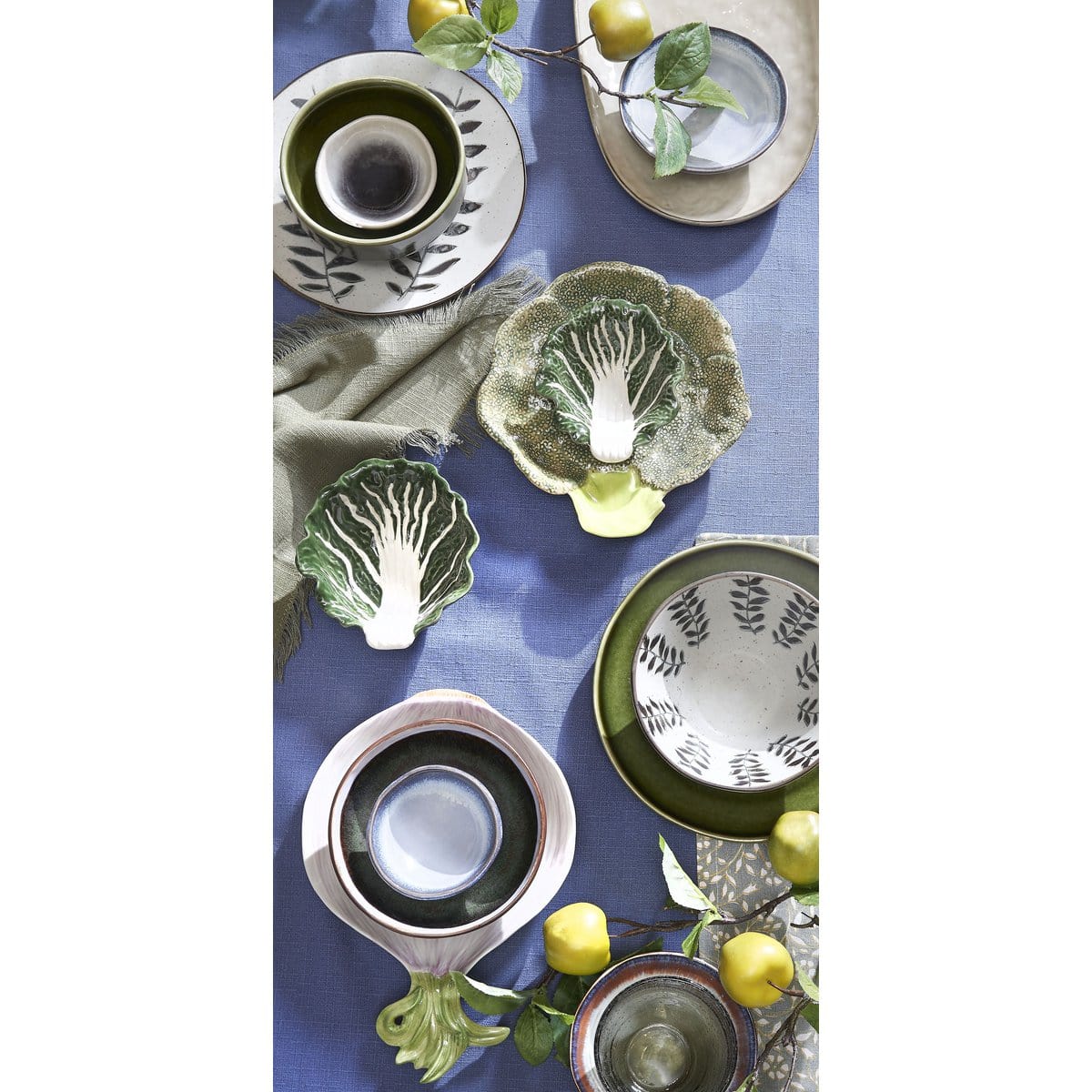 Mica Decorations Rhea Dinerbord - Ø27,5 cm - Keramiek - Groen