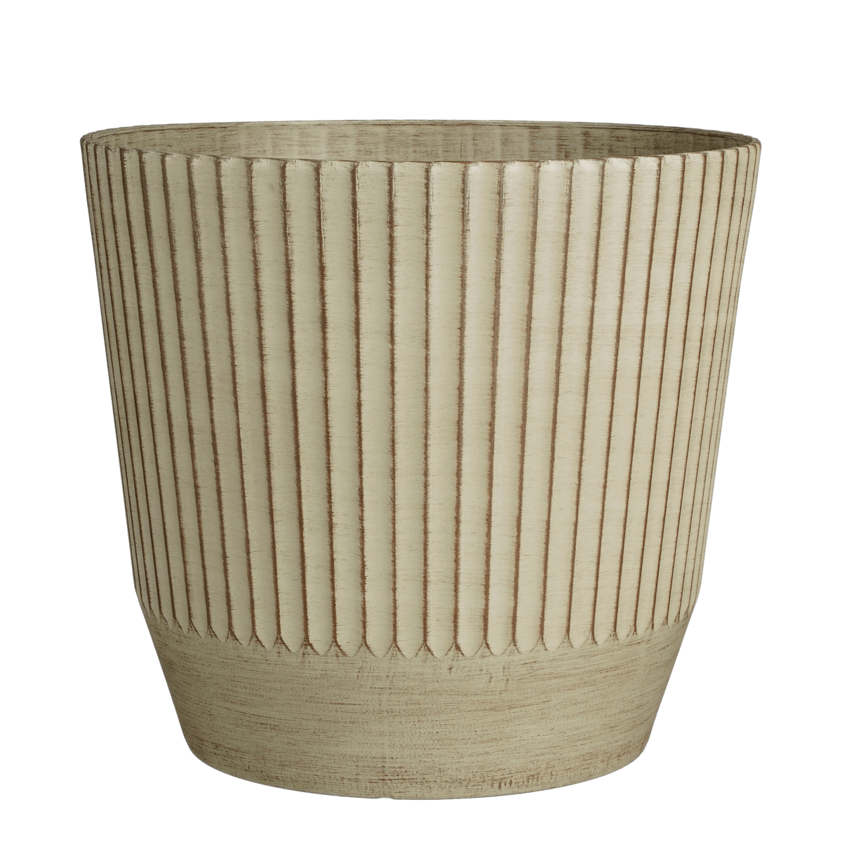 Mica Decorations Rio Bloempot voor Buiten - H40,5 x Ø45 cm - Crème