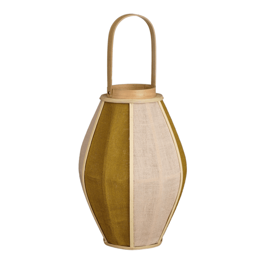 Mica Decorations Roger Lantaarn - H45 x Ø32 cm - Jute - Beige, Bruin