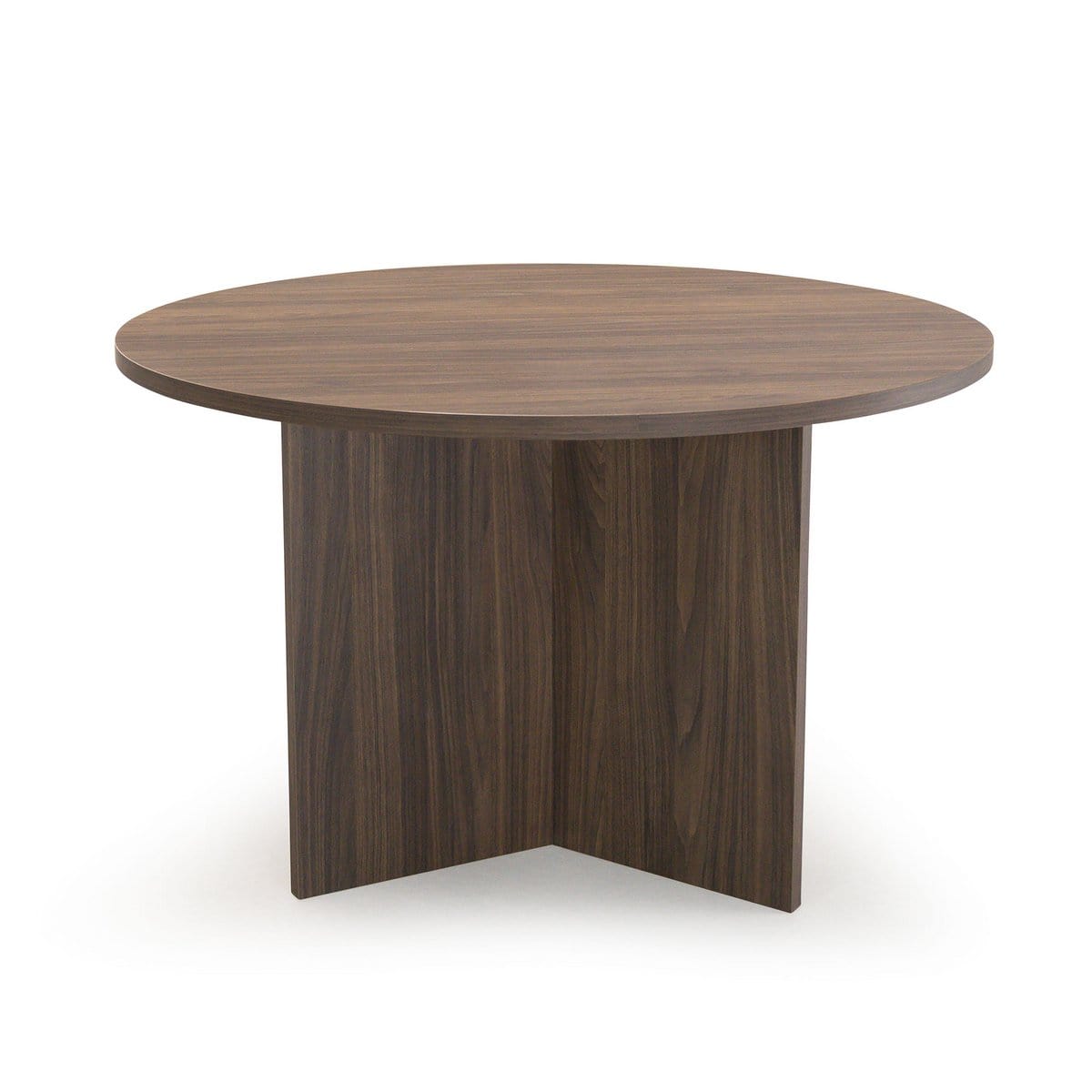 Stalux Ronde Eettafel Mae, 120cm, kleur bruin notenhout