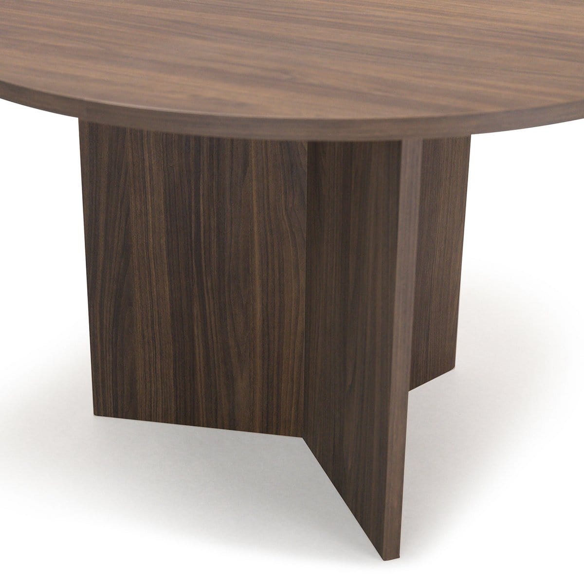 Stalux Ronde Eettafel Mae, 140cm, kleur bruin notenhout