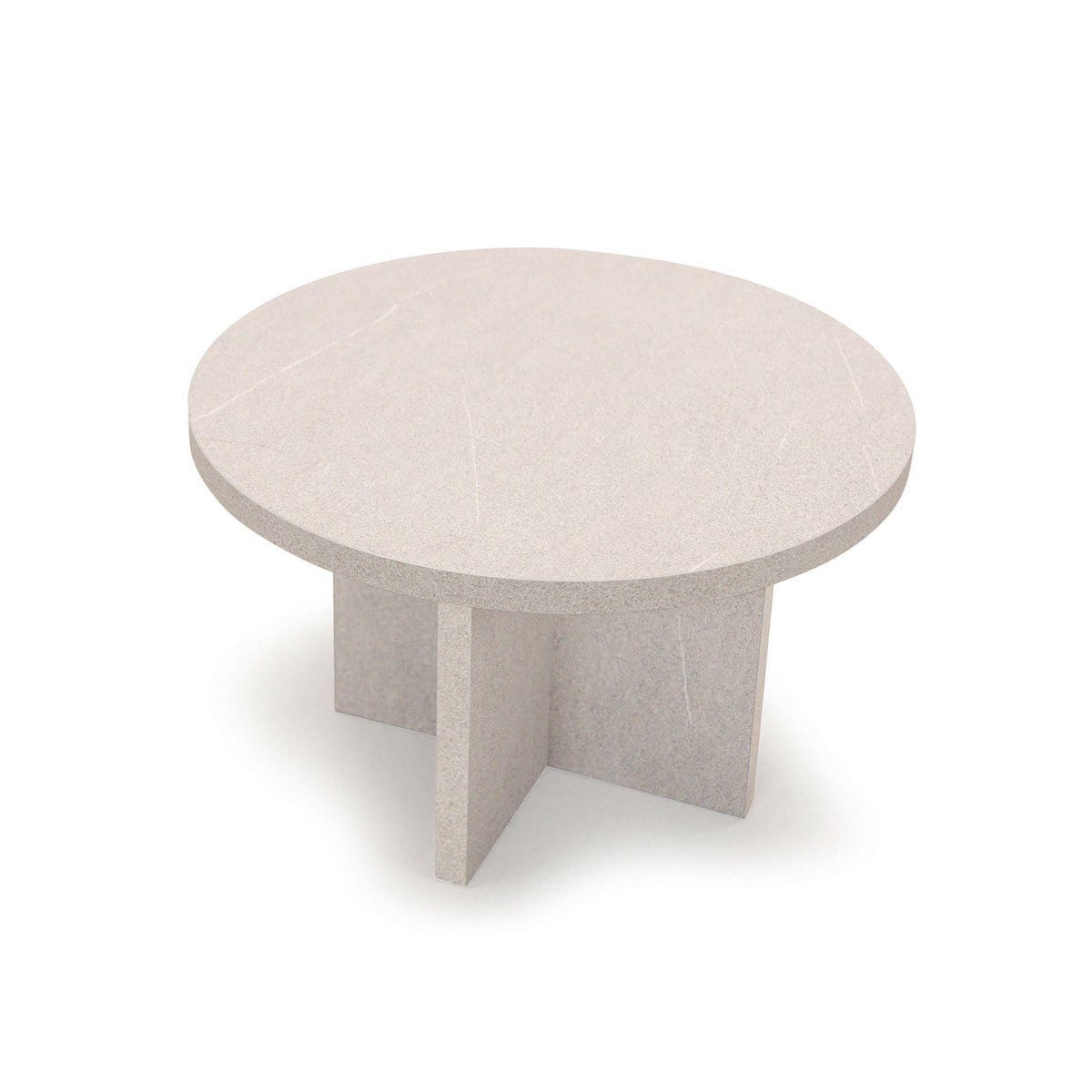 Stalux Ronde Salontafel Celine 60cm, kleur grijs natuursteen