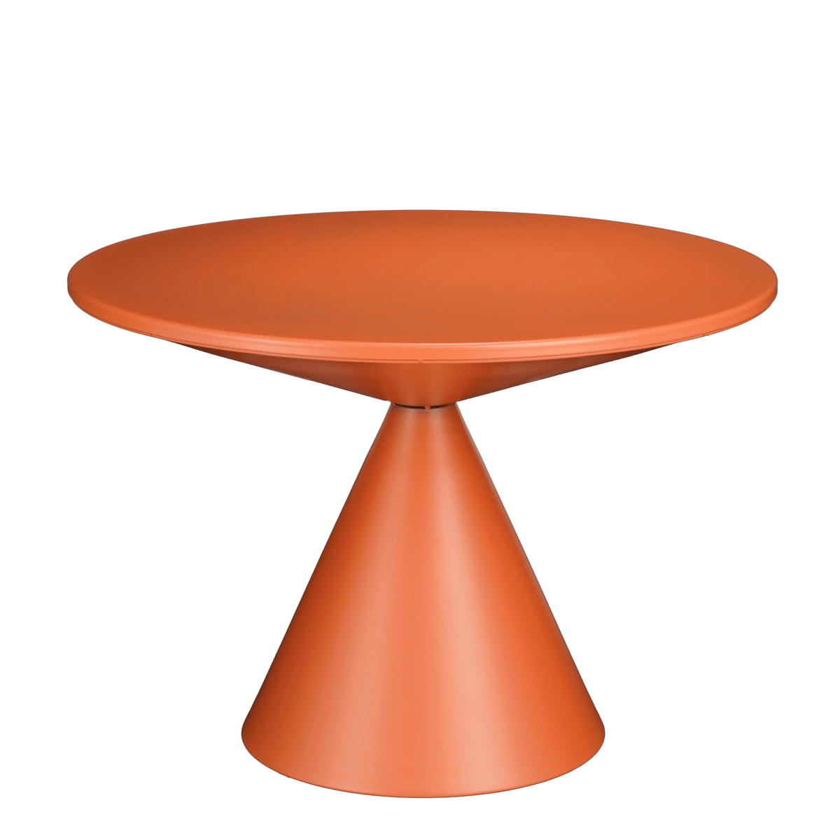 Mica Decorations Royale Bijzettafel - H42 x Ø60 cm - Metaal - Oranje