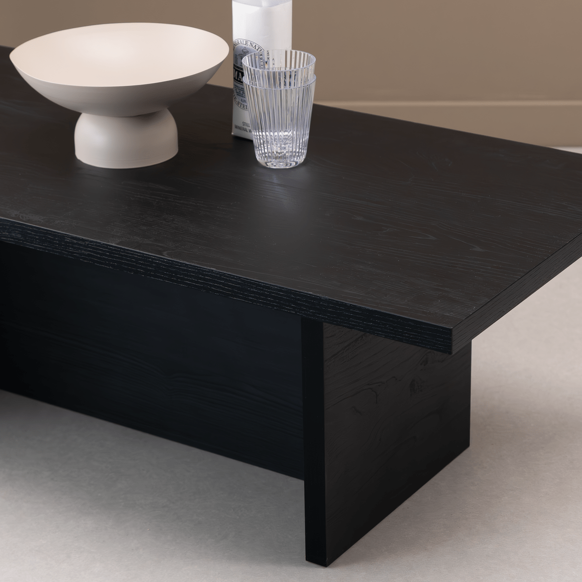 Stalux Salontafel Palmer 110 x 50cm, kleur zwart eiken