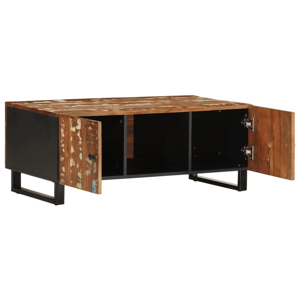 vidaXL Salontafels Salontafel 100x54x40 cm massief gerecycled hout en bewerkt hout