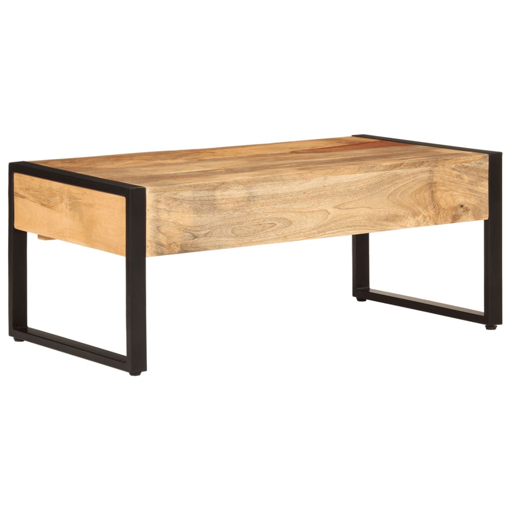 vidaXL Salontafels Salontafel 100x54x40 cm massief mangohout en ijzer