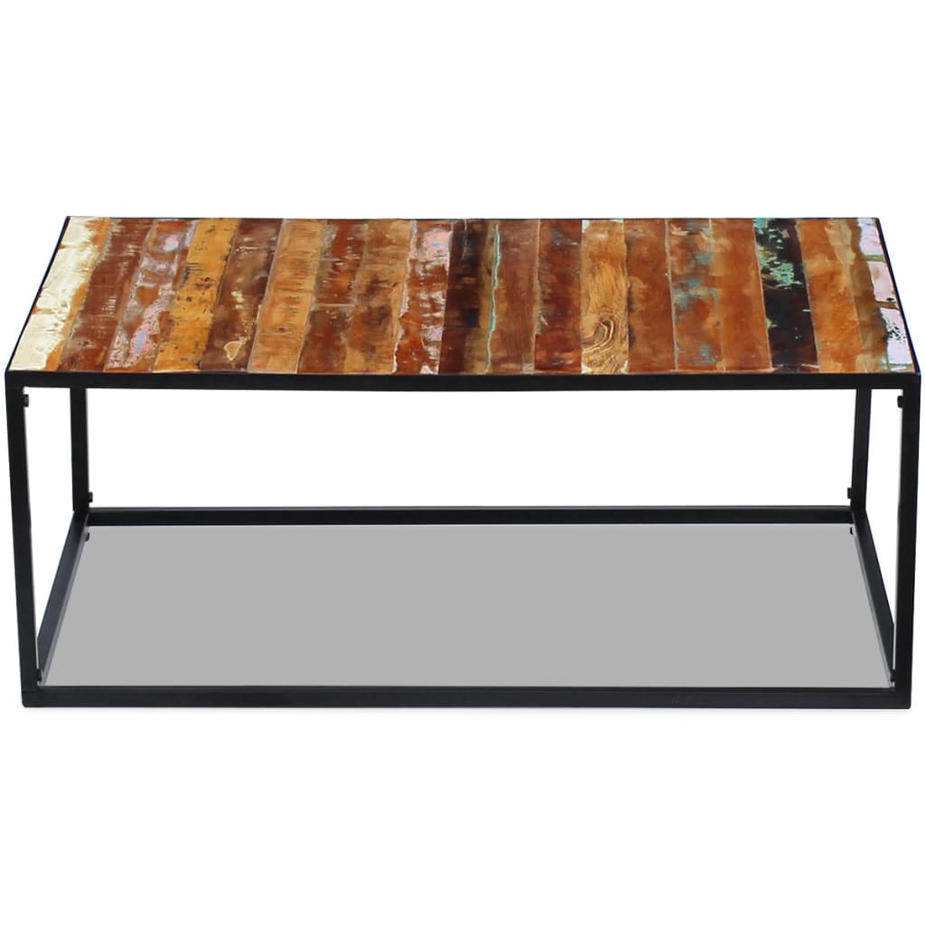 vidaXL Salontafels Salontafel 100x60x40 cm massief gerecycled hout