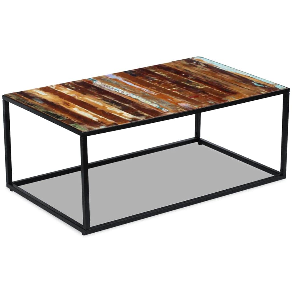 vidaXL Salontafels Salontafel 100x60x40 cm massief gerecycled hout