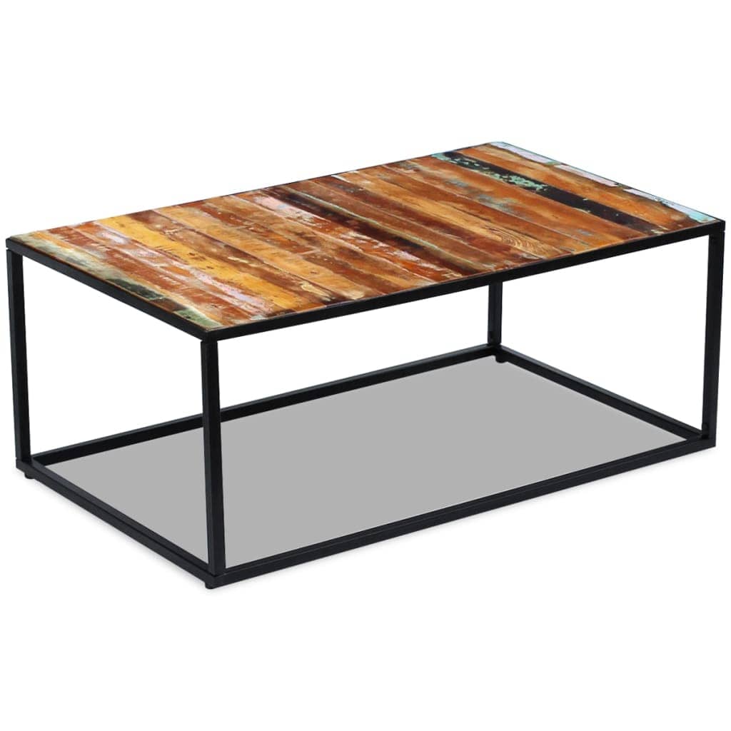 vidaXL Salontafels Salontafel 100x60x40 cm massief gerecycled hout