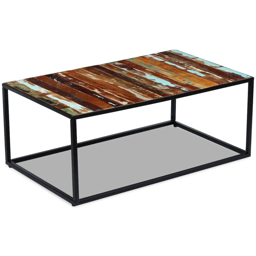 vidaXL Salontafels Salontafel 100x60x40 cm massief gerecycled hout