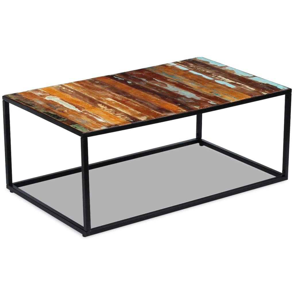 vidaXL Salontafels Salontafel 100x60x40 cm massief gerecycled hout