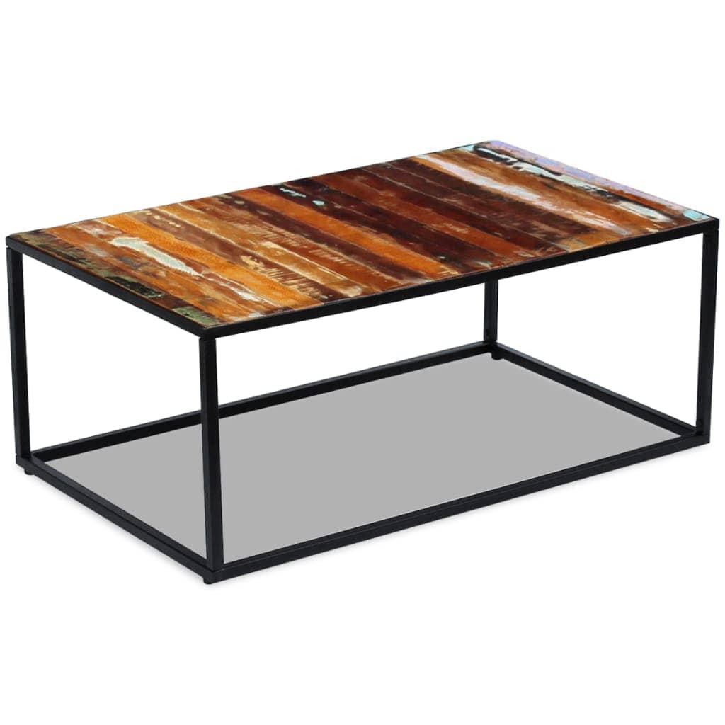 vidaXL Salontafels Salontafel 100x60x40 cm massief gerecycled hout