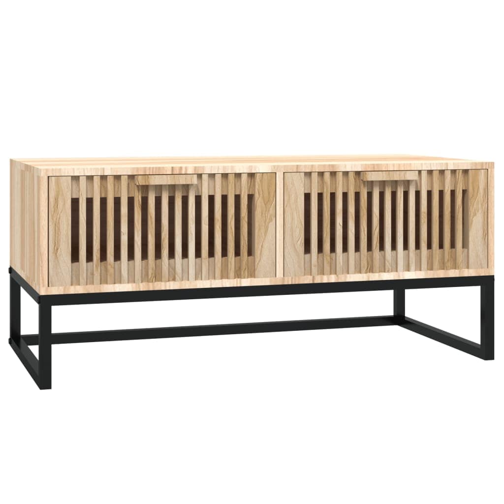 vidaXL Salontafels Salontafel 80x40x35 cm bewerkt hout en ijzer