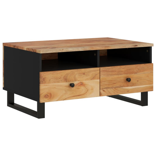 vidaXL Salontafels Salontafel 80x54x40 cm massief acaciahout en bewerkt hout