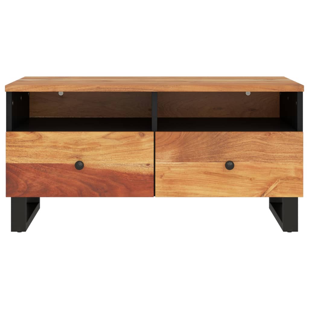 vidaXL Salontafels Salontafel 80x54x40 cm massief acaciahout en bewerkt hout