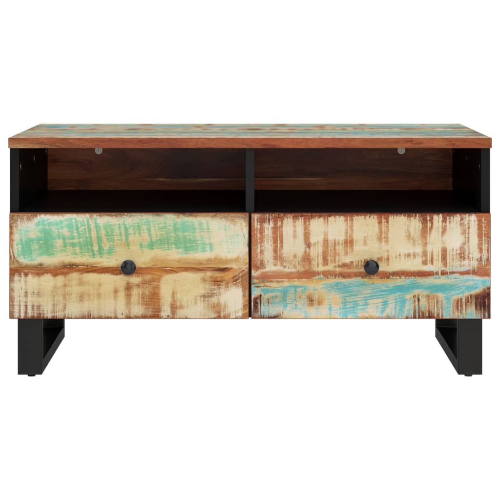 vidaXL Salontafels Salontafel 80x54x40 cm massief gerecycled hout en bewerkt hout