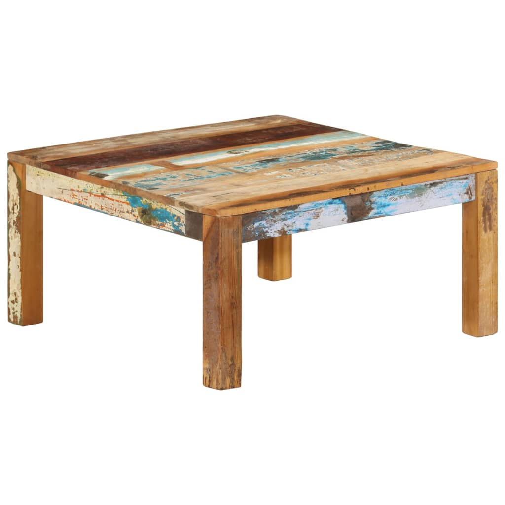 vidaXL Salontafels Salontafel 80x80x40 cm massief gerecycled hout