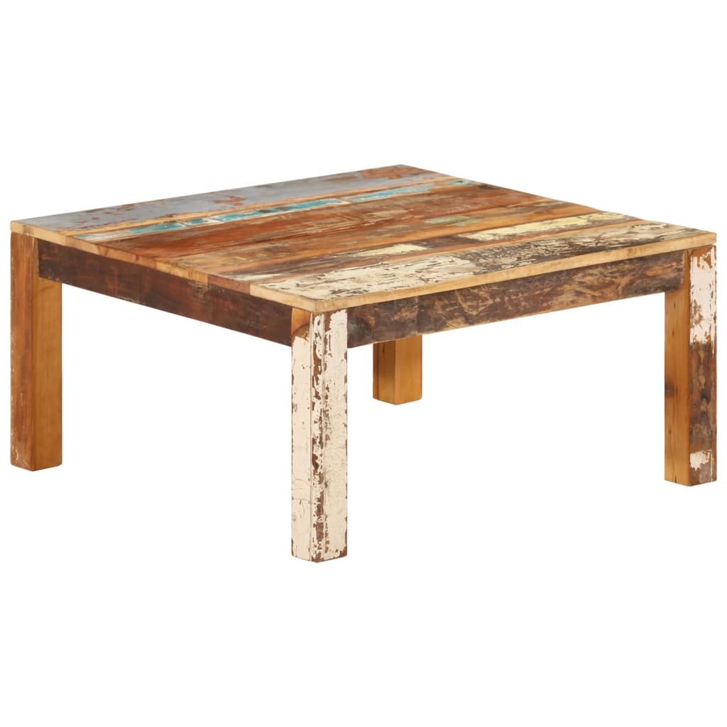 vidaXL Salontafels Salontafel 80x80x40 cm massief gerecycled hout