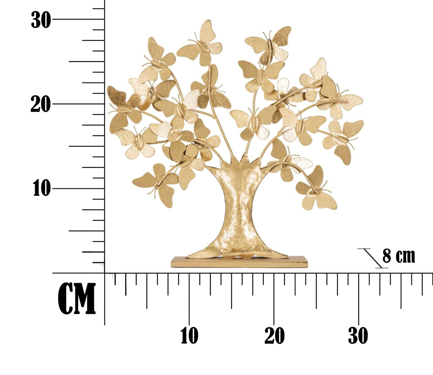 Mauro Ferretti SCULPTUR TREE GLAM WITH BUTTERFLY CM 31X8X30