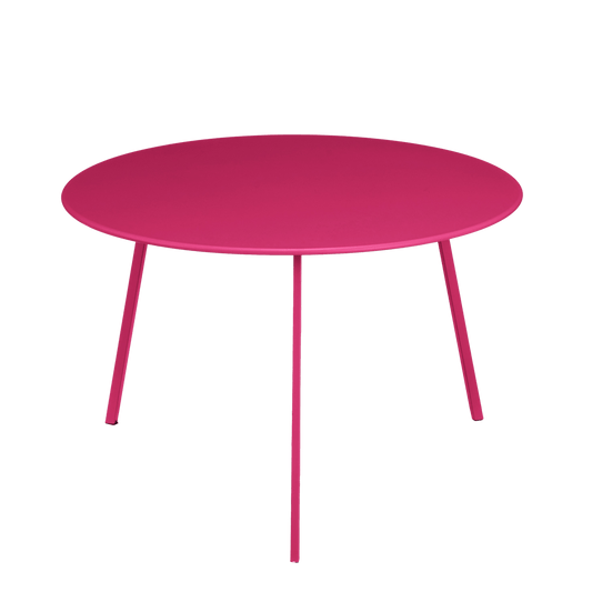 Mica Decorations Seatle Bijzettafel voor Buiten - H38 x Ø58 cm - Metaal - Fuchsia