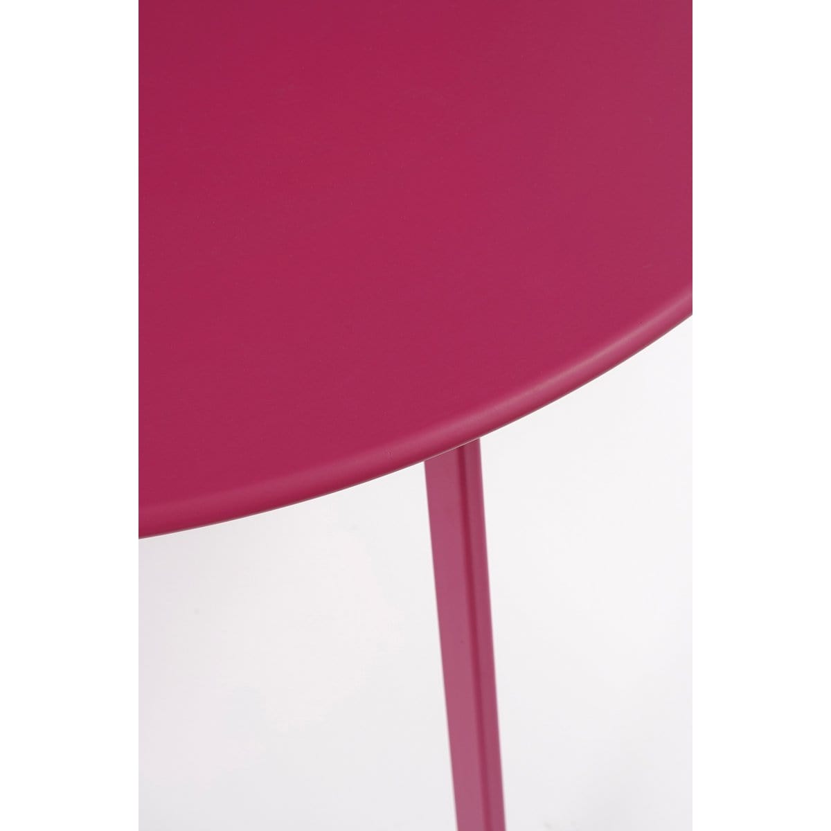 Mica Decorations Seatle Bijzettafel voor Buiten - H38 x Ø58 cm - Metaal - Fuchsia