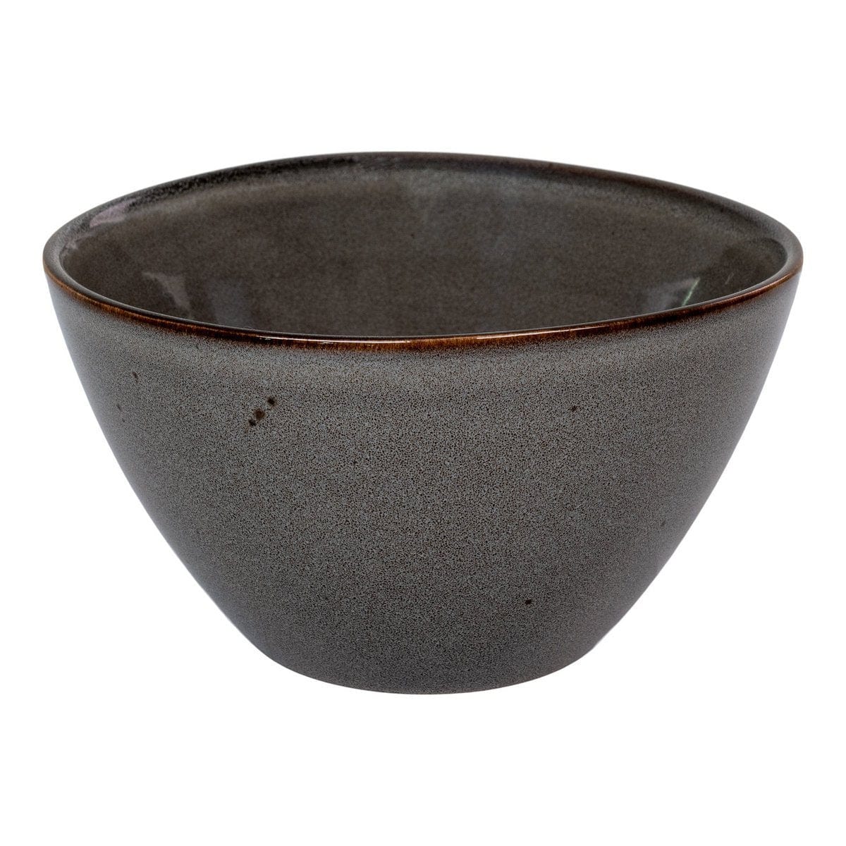 House Nordic ApS Selma Bowl - Kom, keramiek, grijs/bruin, ø15x9 cm, set van 4