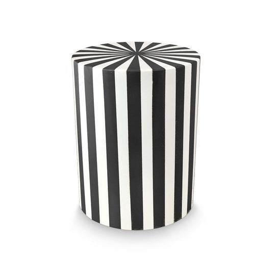 vtwonen - Dutch market only Side Table Metal Stripe Black 35x45cm