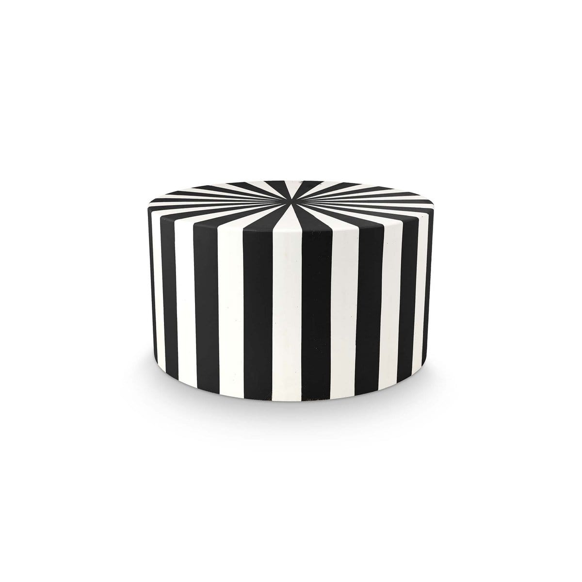 vtwonen - Dutch market only Side Table Metal Stripe Black 43x23cm