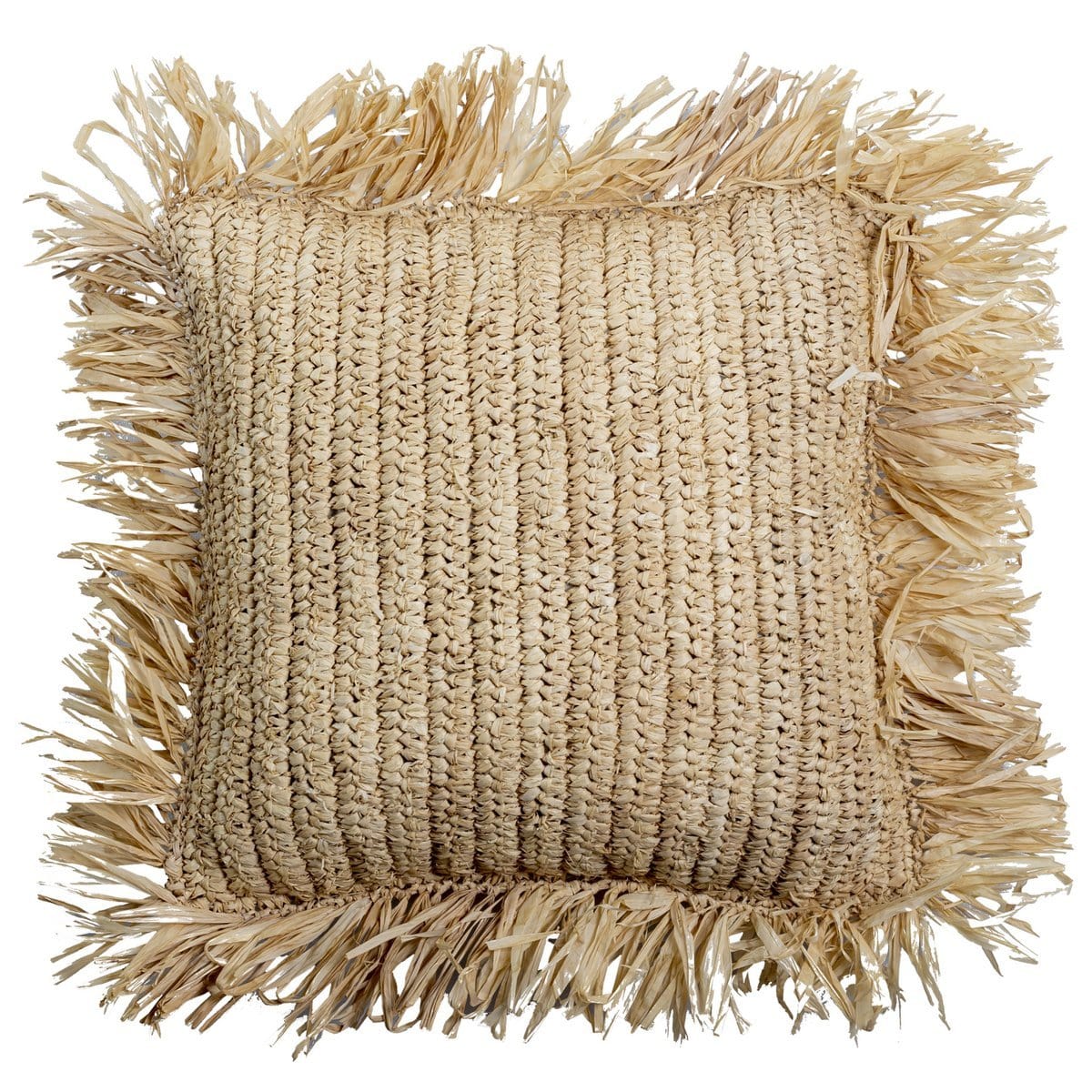 Soeji Sierkussen met vulling | Decoratief Kussen | Sofa Kussen GANDI gemaakt van Raffia