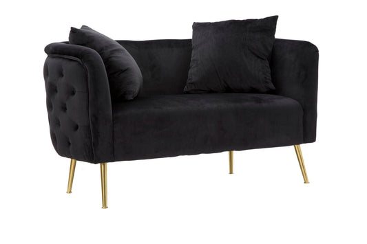 Mauro Ferretti SOFA BUCAREST BLACK CM 127X74X71