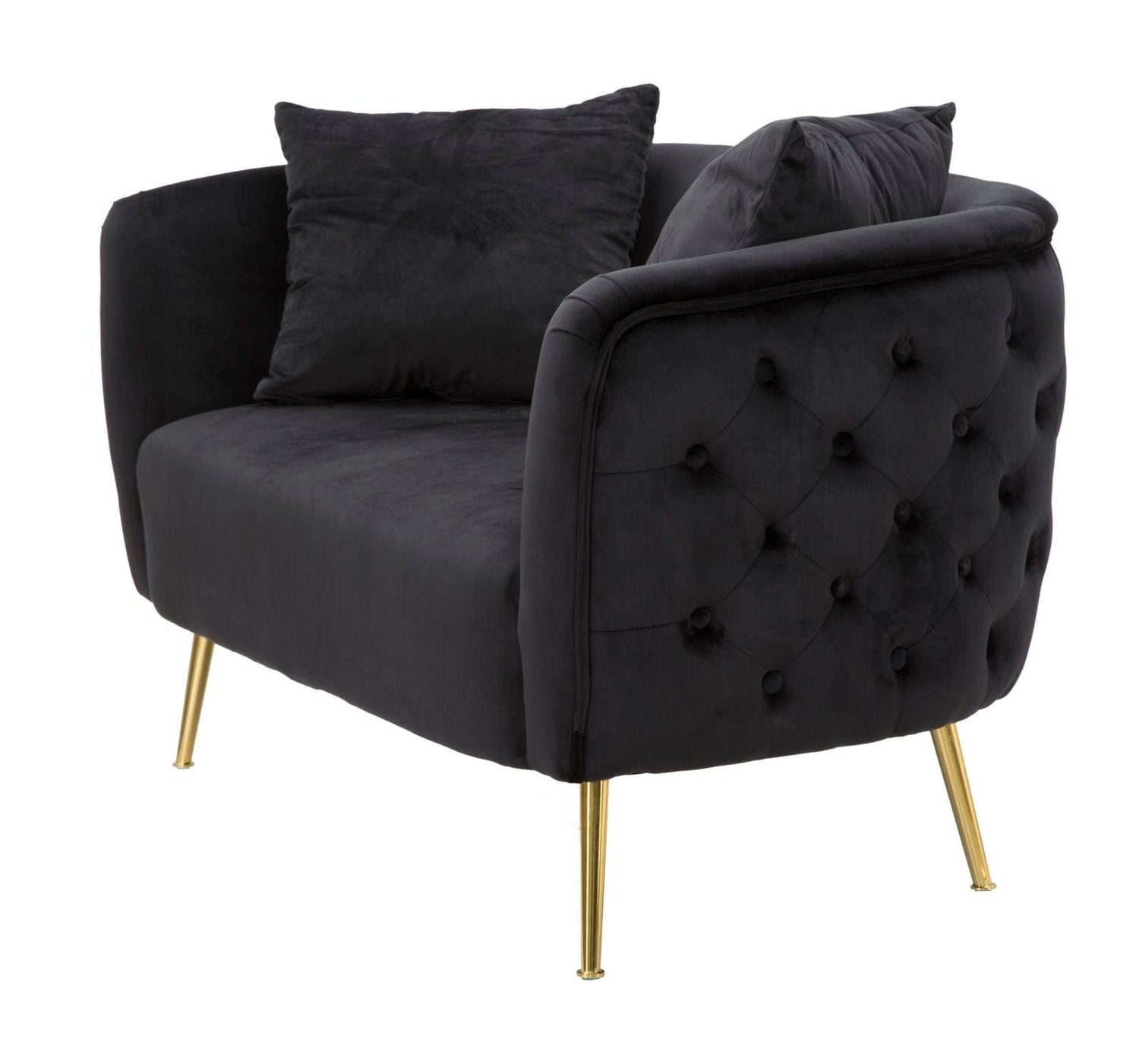 Mauro Ferretti SOFA BUCAREST BLACK CM 127X74X71