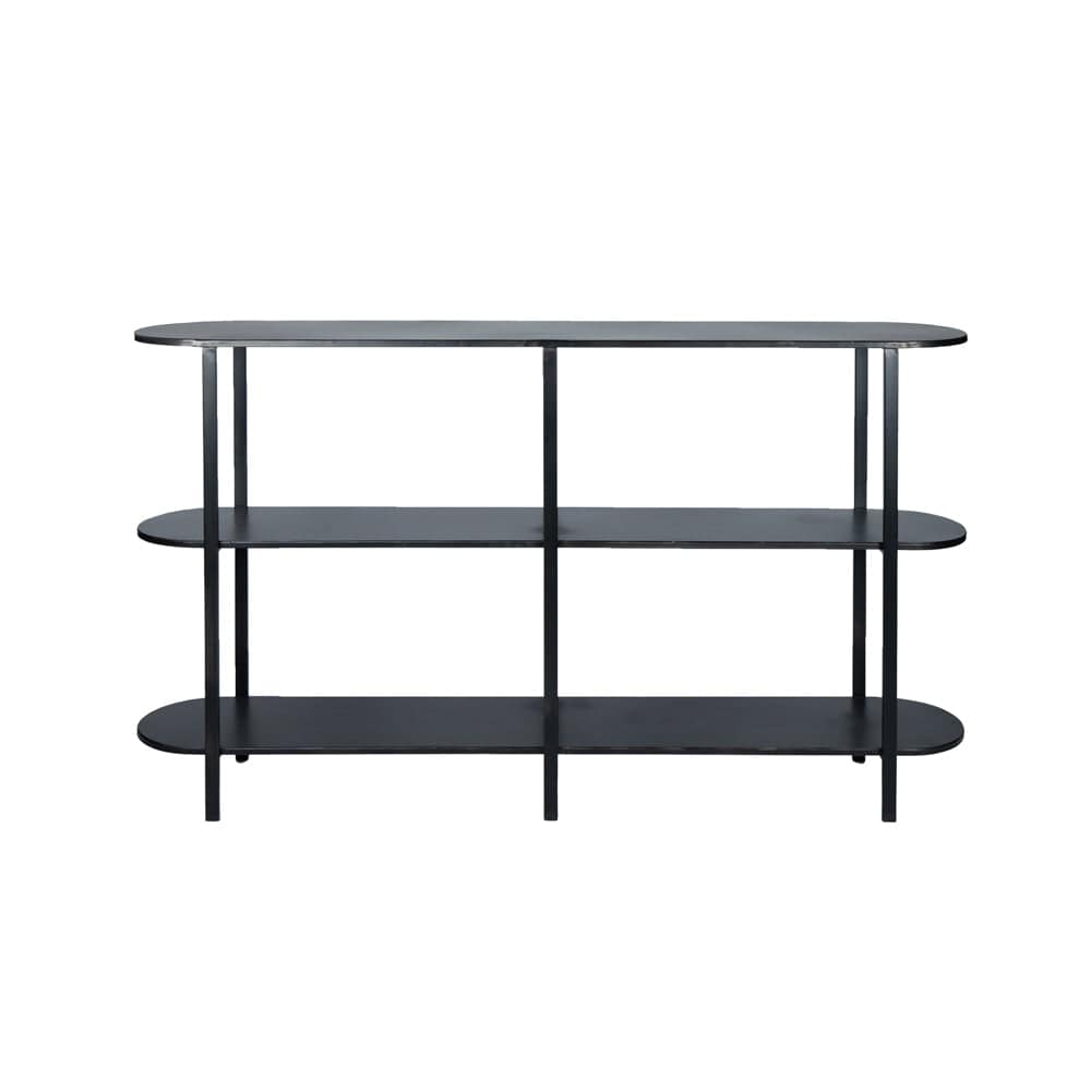 PTMD Sophisticated Metal Black sidetable