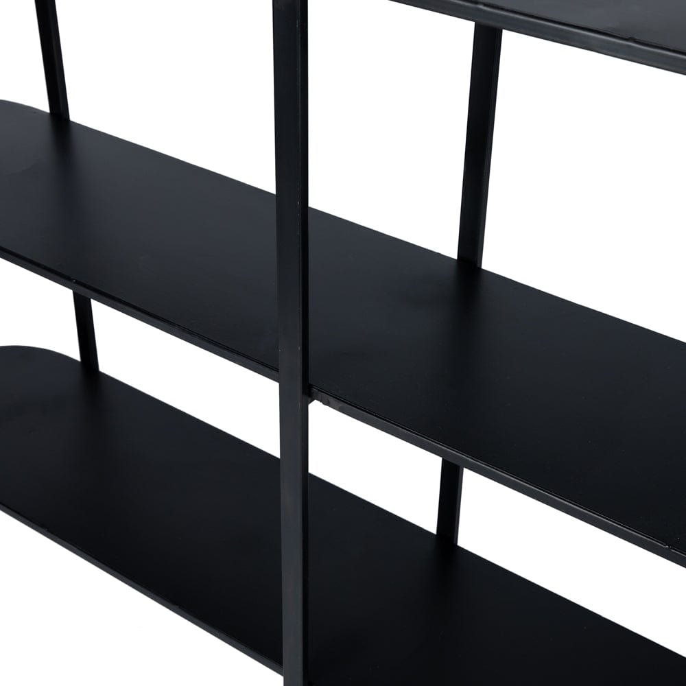 PTMD Sophisticated Metal Black sidetable