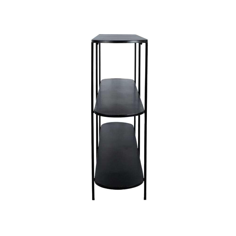 PTMD Sophisticated Metal Black sidetable