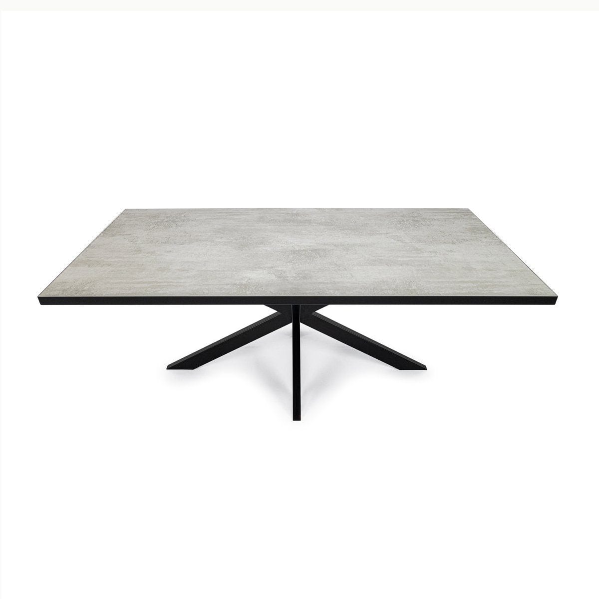 Stalux Stalux Eettafel 'Gijs' 180 x 100cm, kleur zwart / beton